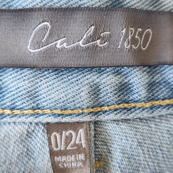 Cali 1850 Cutoff High Waist Jean Shorts - Picture 7 of 12